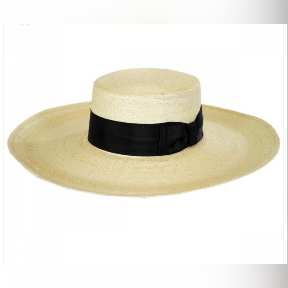 Stetson Sunny Mexican Palm Leaf Straw Boater Hat